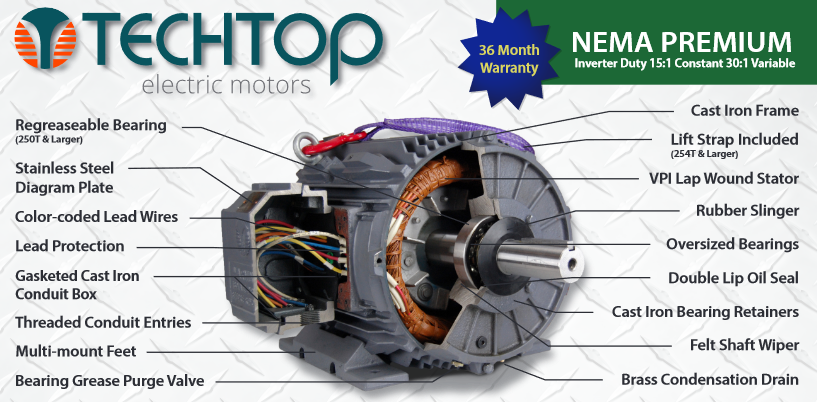 Techtop NEMA Motors